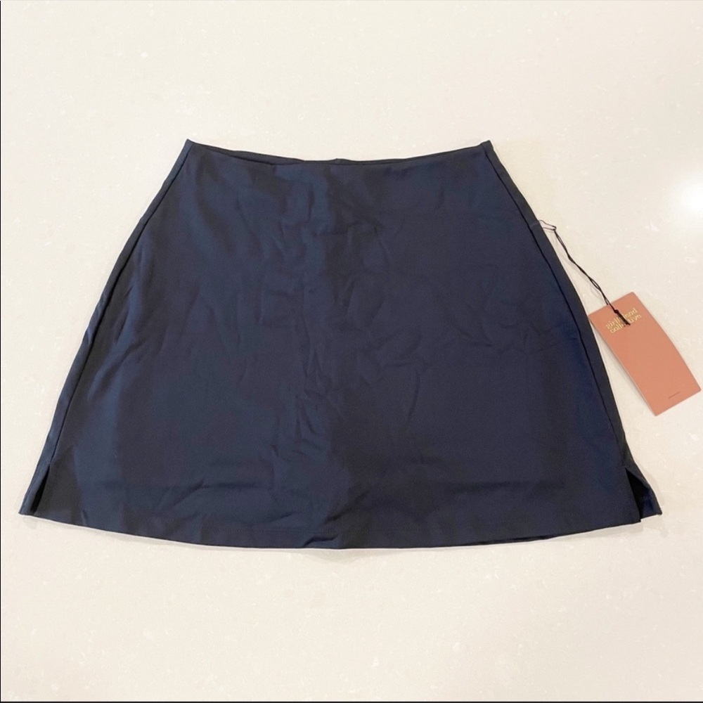 NWT Girlfriend Collective High Rise Skort Black L